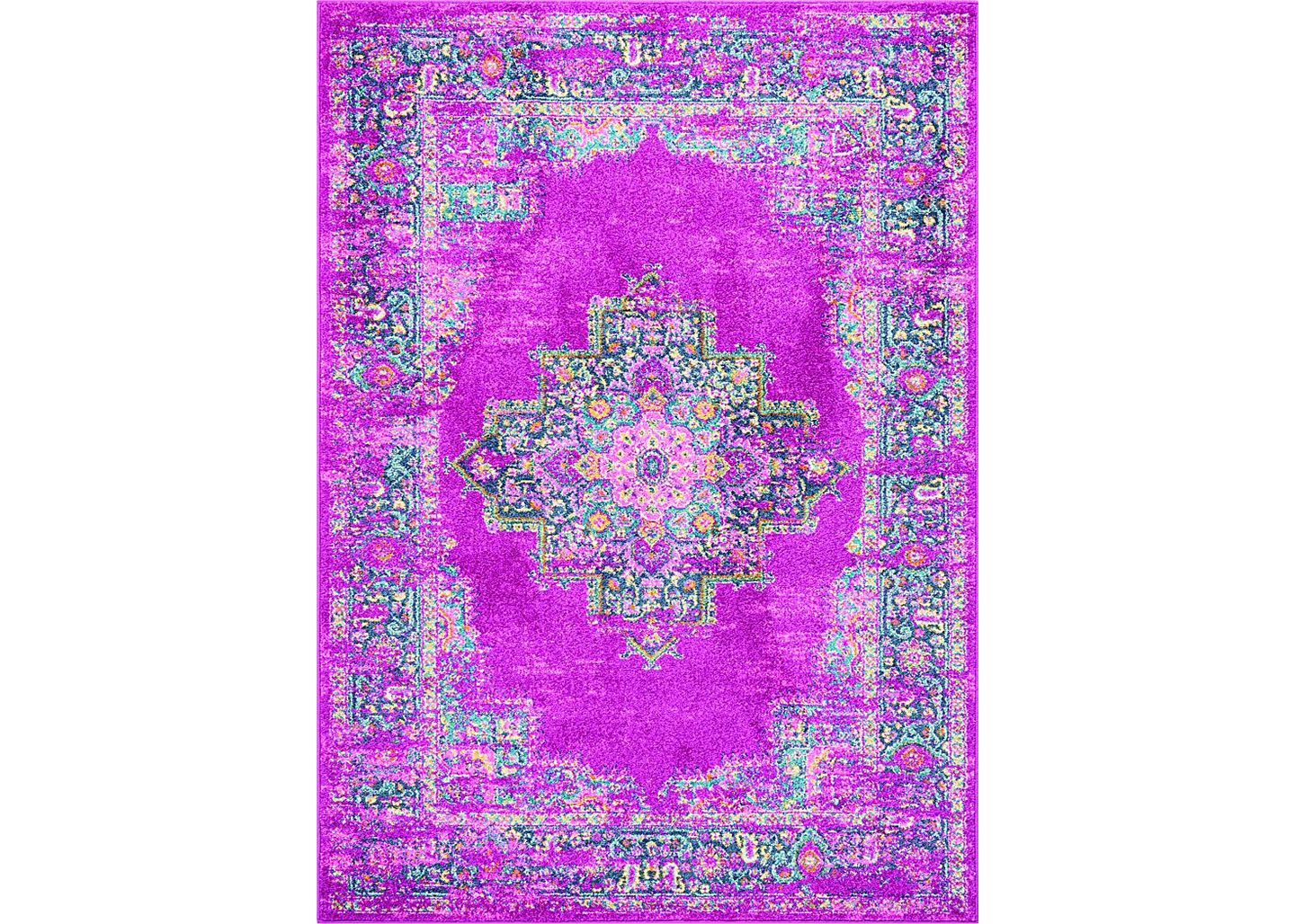 Rooms To Go Kids Gypsy Spring Pink 5'3 x 7'3 Rug